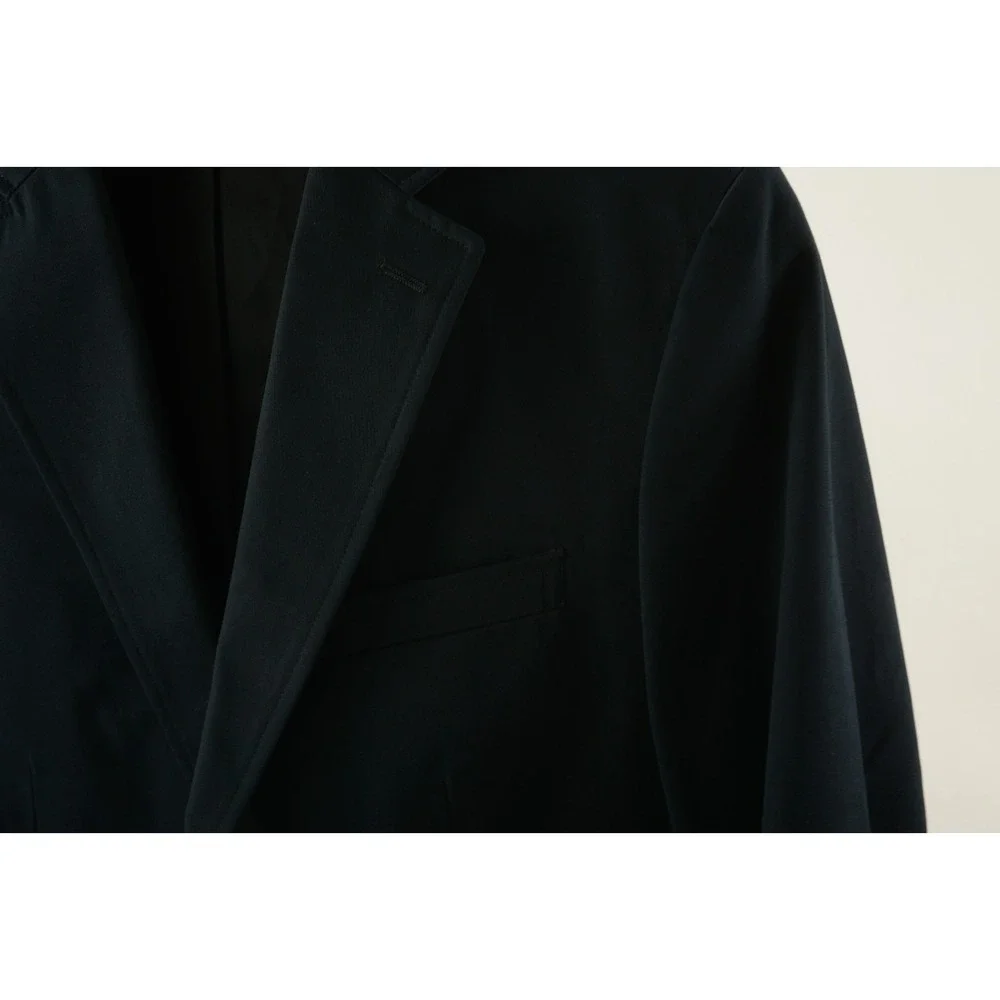 Banana Republic Tessuti Sondrio Men's 38R  Dark Blue Twill Cotton Vented Blazer‎